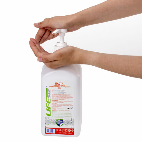 Паста очищающая "ЭЛЕН" для мытья сильно загрязненных рук, бутыль 2000 мл.(шт)