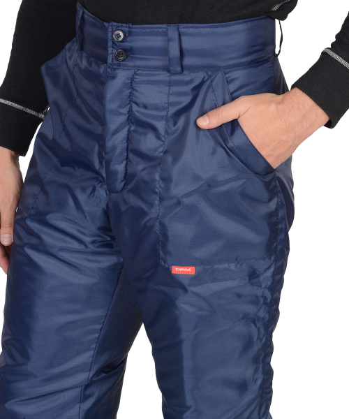 Брюки "РОСТ" зимние темно-синие тк. Оксфорд (ЧЗ)