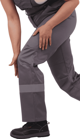 Костюм ГАЛАКТИКА летний, серый-бирюза, женский (Куртка+полукомбинезон) Кос 501 (ЧЗ)