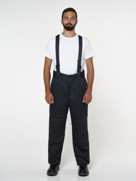 Костюм "Фаворит" зимний: куртка дл., брюки тёмно-серый с серым