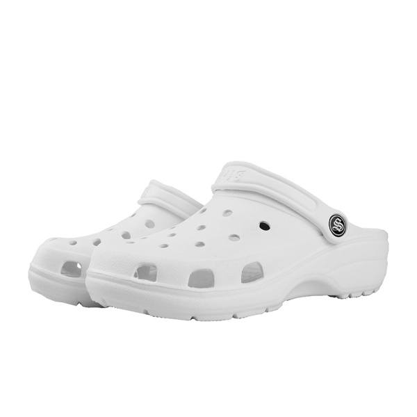 Сабо с перфорацией женские ЭВА, белый, с ремешком МОДЕЛЬ №3 Step