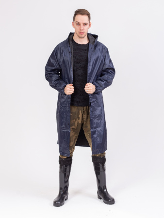 Плащ влагозащитный нейлон с ПВХ СОП (Синий)