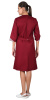 Халат "Марлен-2" женский бордовый с полоской (ЧЗ)