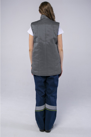 Жилет утепленный Универсальный (Смесовая, 210), темно-серый (ЧЗ)