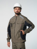 Куртка мужская Фаворит-Мега №116 хаки, черный тк. Канвас(ЧЗ)