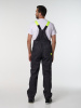 Полукомбинезон рабочий мужской №116 серый, черный, лимонный, СОП, ткань Rodos