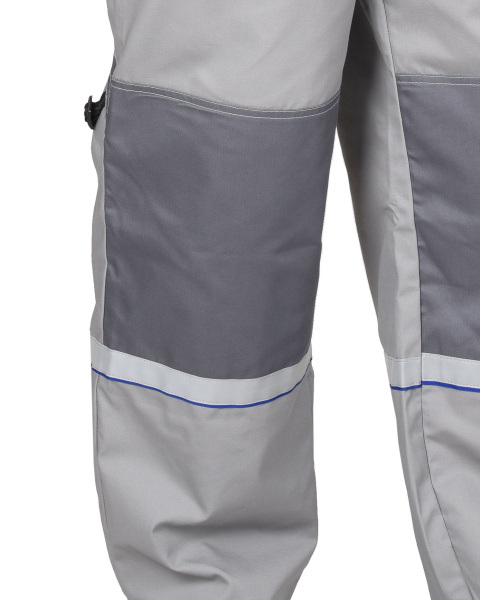 Полукомбинезон "Стан": св.серый со сред.-серым и васильковым (ЧЗ) Распродажа