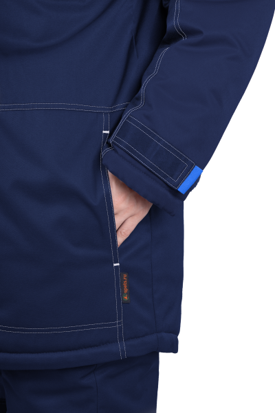 Костюм КМ-10 ЛЮКС зимний 3-4 класс, синий-василек, женский, куртка/брюки Кос 236