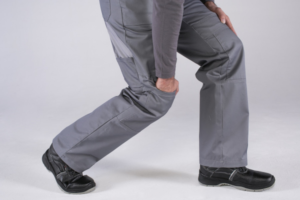 Костюм Союз-Профессионал-2 (тк.Балтекс,240) п/к, серый/св.серый/оранжевый (ЧЗ)