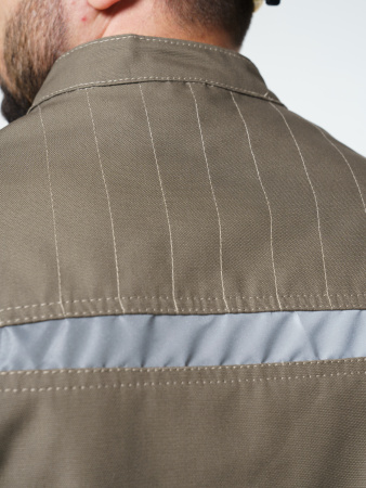 Куртка мужская Фаворит-Мега №116 хаки, черный тк. Канвас(ЧЗ)