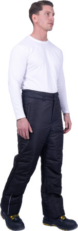 Брюки СКАНДИНАВИЯ зимние, чёрные (БРЮ 306)