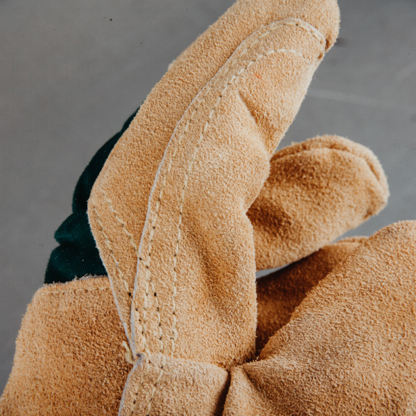 JSL501 Комбинированные перчатки из кожи и хлопка