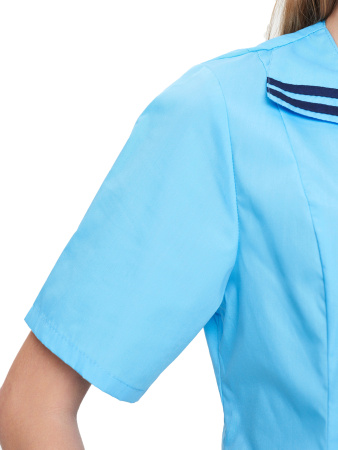 Костюм женский "Сфера" св-голубой с т-синим