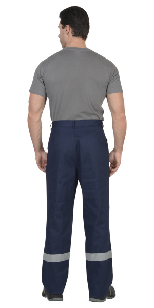 Костюм "Производственник" :  куртка, брюки синий с васильковым с СОП