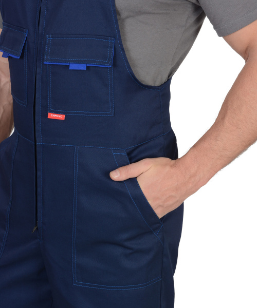 Костюм "Навигатор"летний:куртка, п/к син. с вас. и СОП тк.смес.50%-х/б,50% п-э (распродажа)