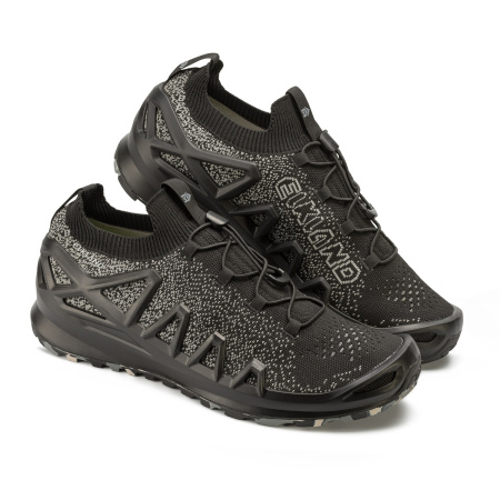 Полуботинки (кроссовки) текстиль, подошва ПУ, резина, серые ELKLAND мод. 155Е