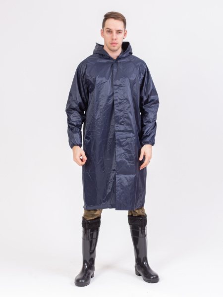 Плащ влагозащитный нейлон с ПВХ СОП (Синий)