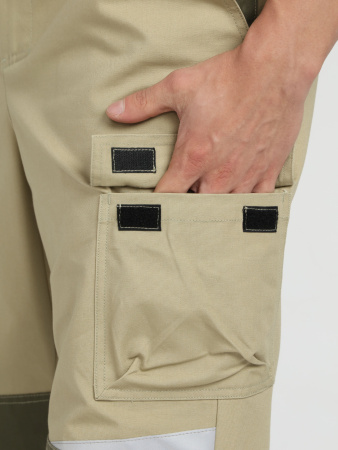 Полукомбинезон Челси CH (тк.Канвас,270), хаки/бежевый