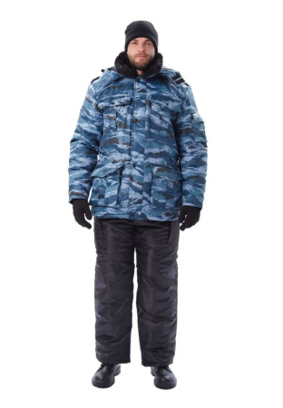 Куртка мужская "Охрана " зимняя кмф серый "вихрь" (ЧЗ) КУР606-К029 URSUS