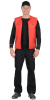 Жилет "КАССИР" утеплённый, красный  (ЧЗ)