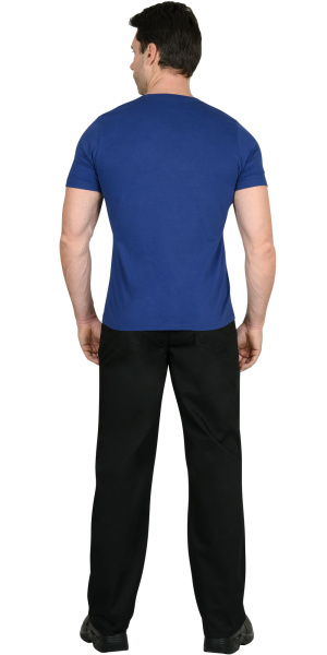 Футболки МУЖСКИЕ трикотажные (состав: 100% х/б); плотность 180 гр/м² (синий)