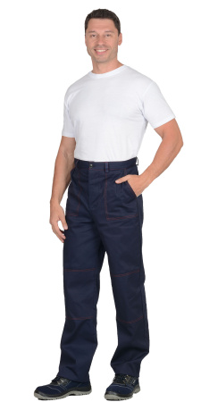 Костюм "Импульс": куртка, брюки синий с красным кантом