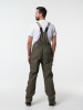 Полукомбинезон рабочий мужской №116 хаки, черный с бежевым, СОП, ткань Канвас