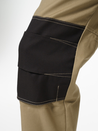 Полукомбинезон "Вест-Ворк" бежевый  с черным (ЧЗ)